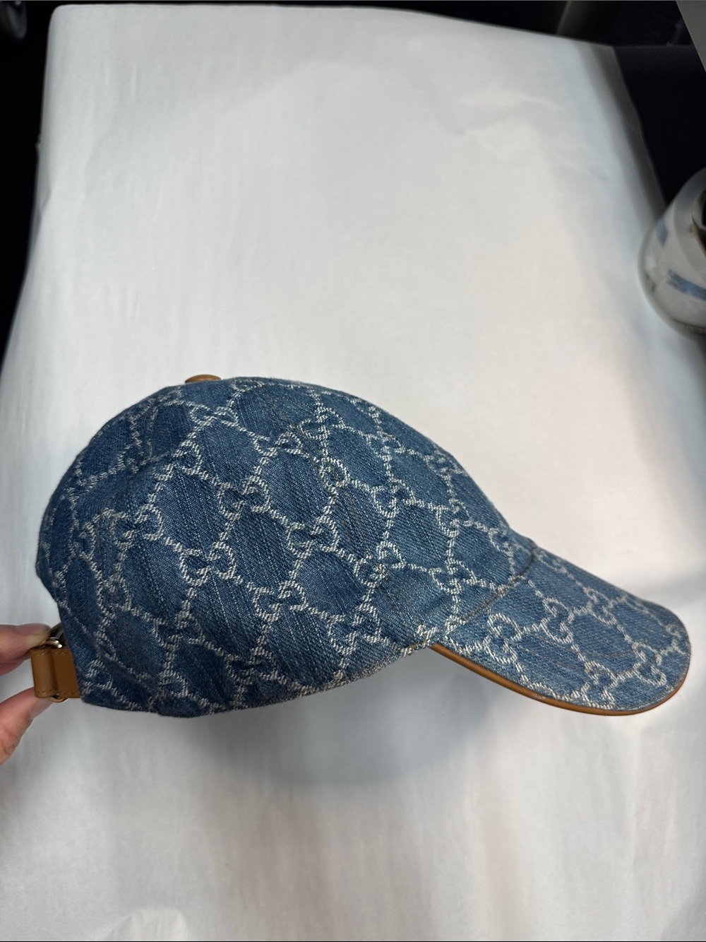 Authentic Gucci Denim GG Baseball Cap - Picture 2 of 10